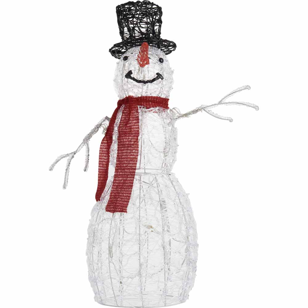Wilko Large Acrylic Snowman Christmas Light Image 3