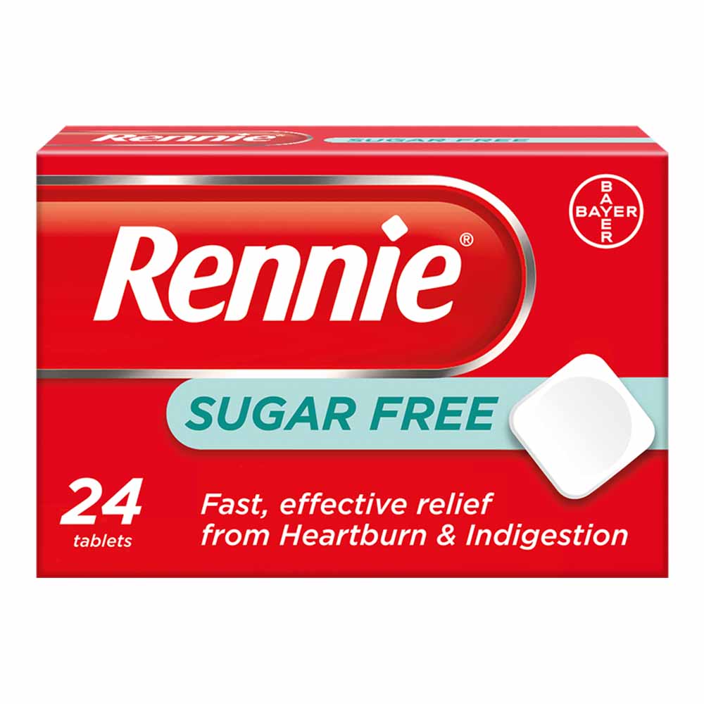 Rennie Sugar Free Tablets 24 pack Wilko