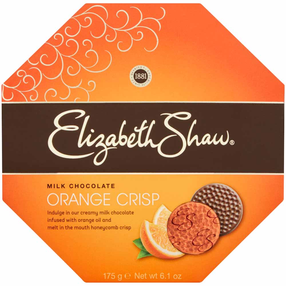 Elizabeth Shaw Orange Crisp 162g Image 1
