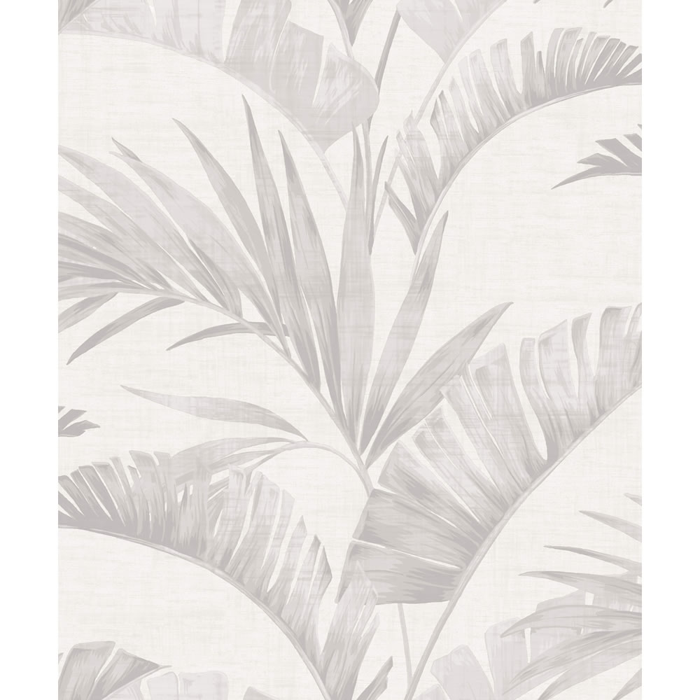Arthouse Wallpaper Banana Palm Chalk Grey