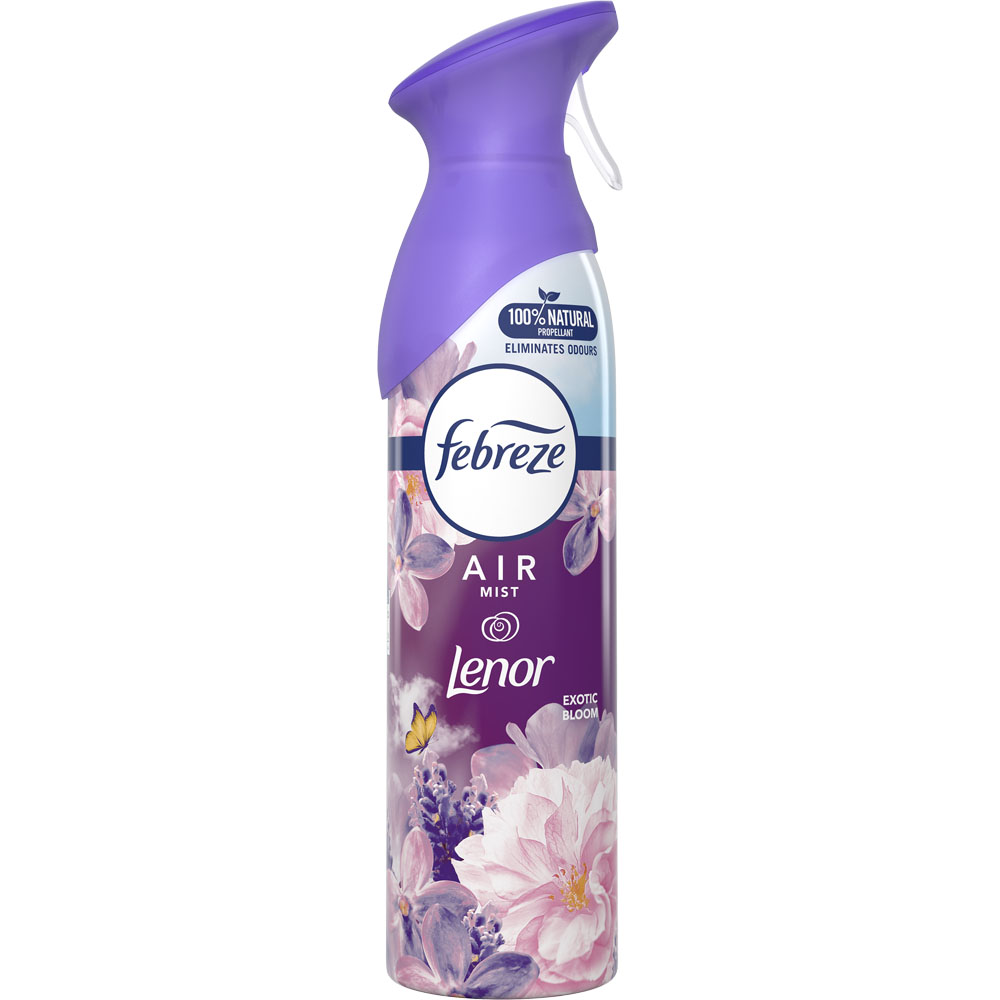 Febreze Exotic Bloom Aerosol Air Freshener Spray Case of 6 x 300ml Image 2