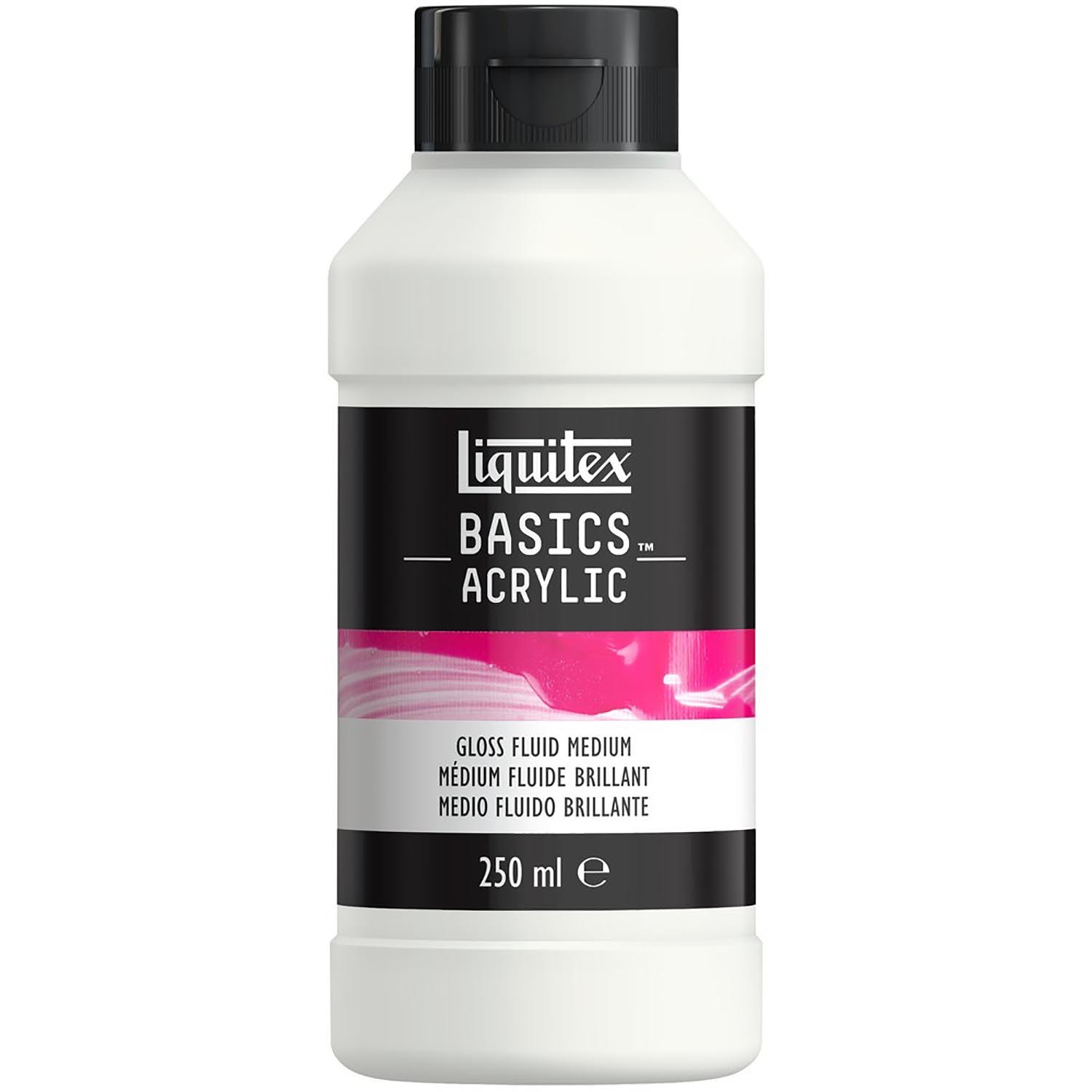 Liquitex Basics Acrylic Gloss Fluid Medium 250ml Image