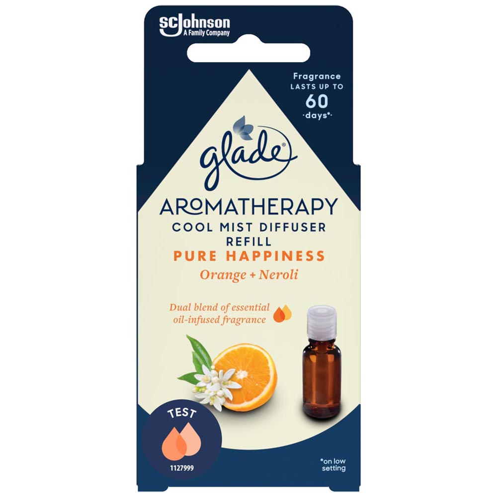 Glade Pure Happiness Aromatherapy Cool Mist Diffuser Refill 17.4ml Image 1