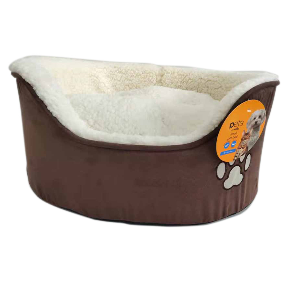 Wilko Small Paw Design Pet Bed Image 1
