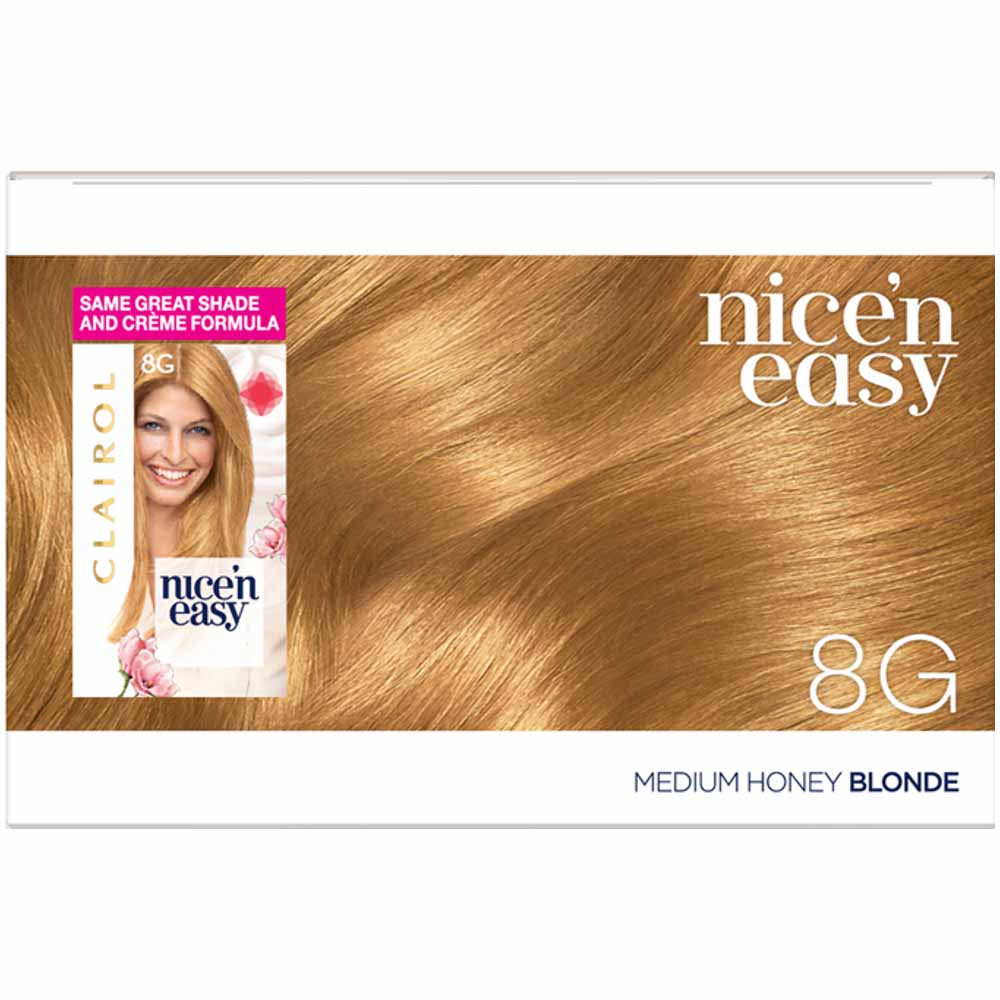 Clairol Nice'n Easy Medium Honey Blonde 8G Permanent Hair Dye Image 3