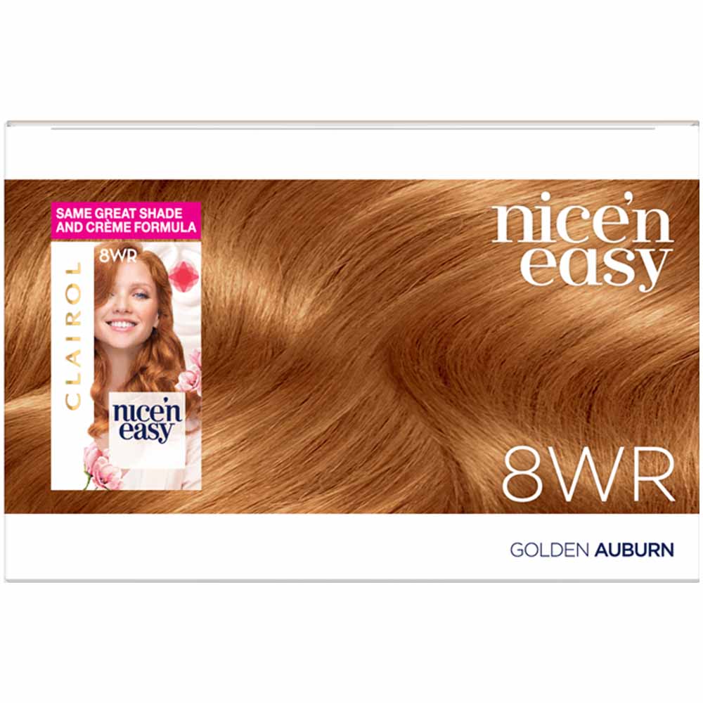 Clairol Nice'n Easy Golden Auburn 8WR Permanent Hair Dye Image 3
