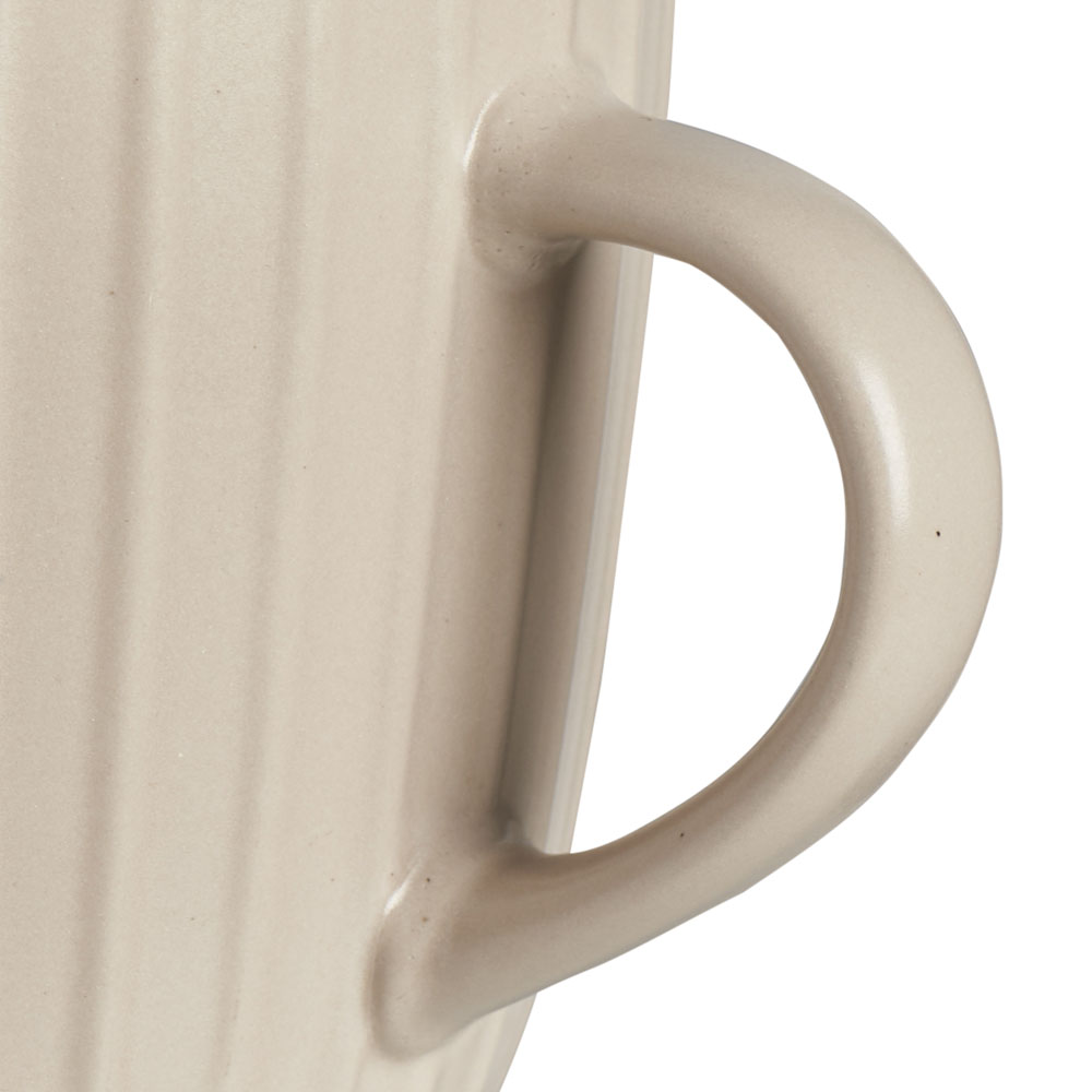 Wilko Cream Ribbed Mug Image 3
