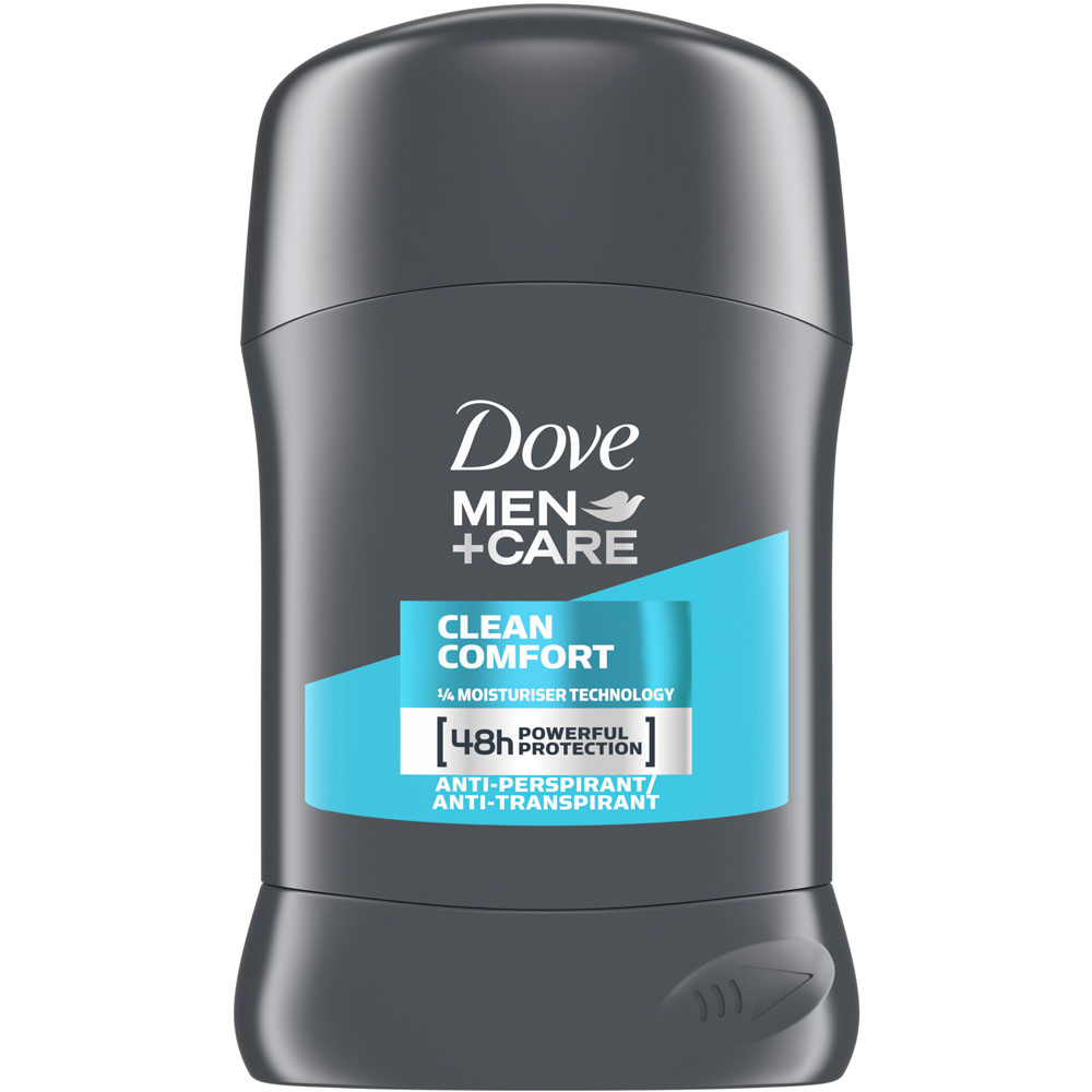 Dove Men Clean Comfort Anti-Perspirant Stick 50ml Image 1