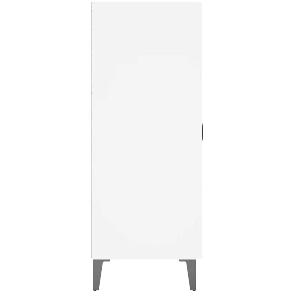 vidaXL Single Door 3 Drawer White Sideboard Image 6