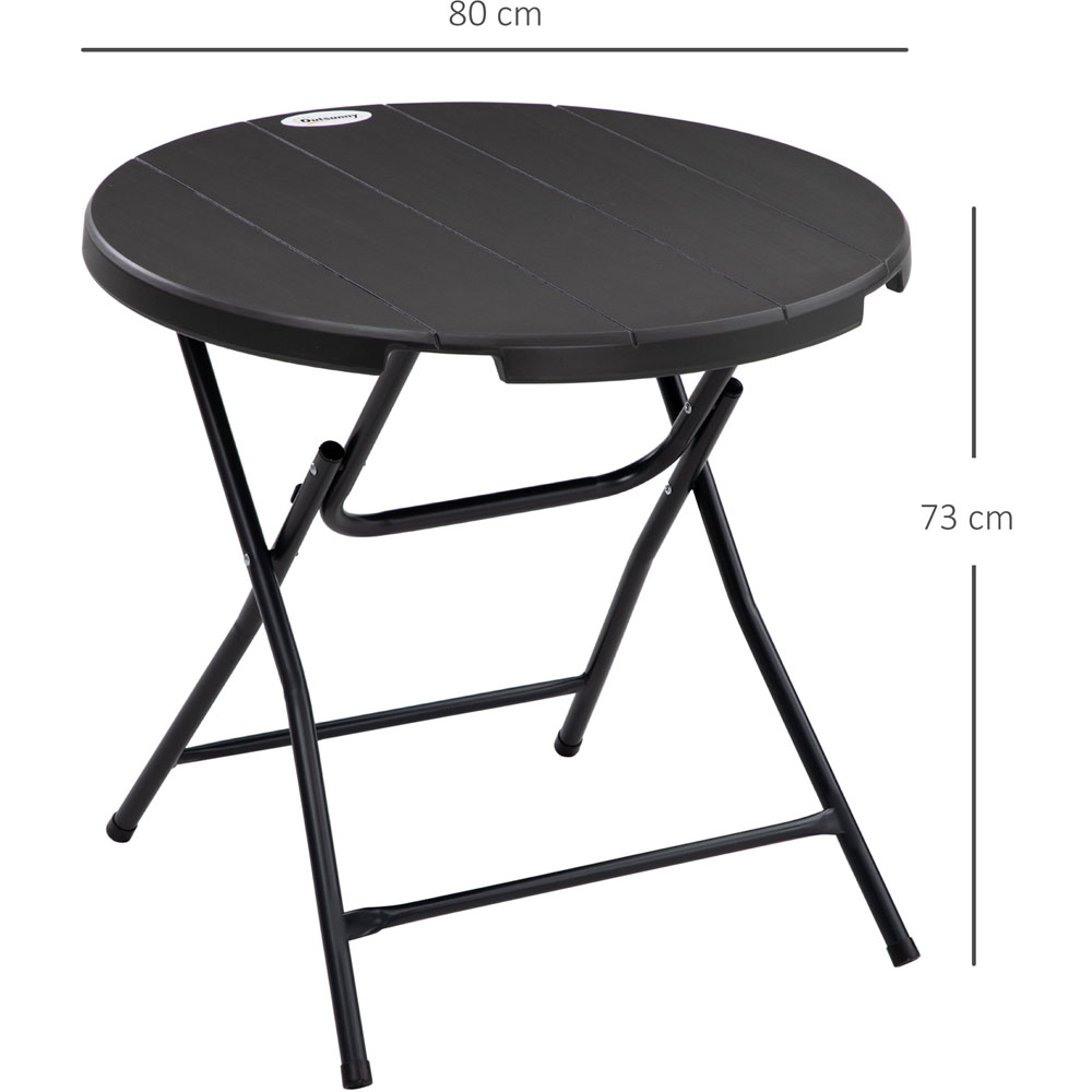 Outsunny Foldable Round Garden Table Image 6