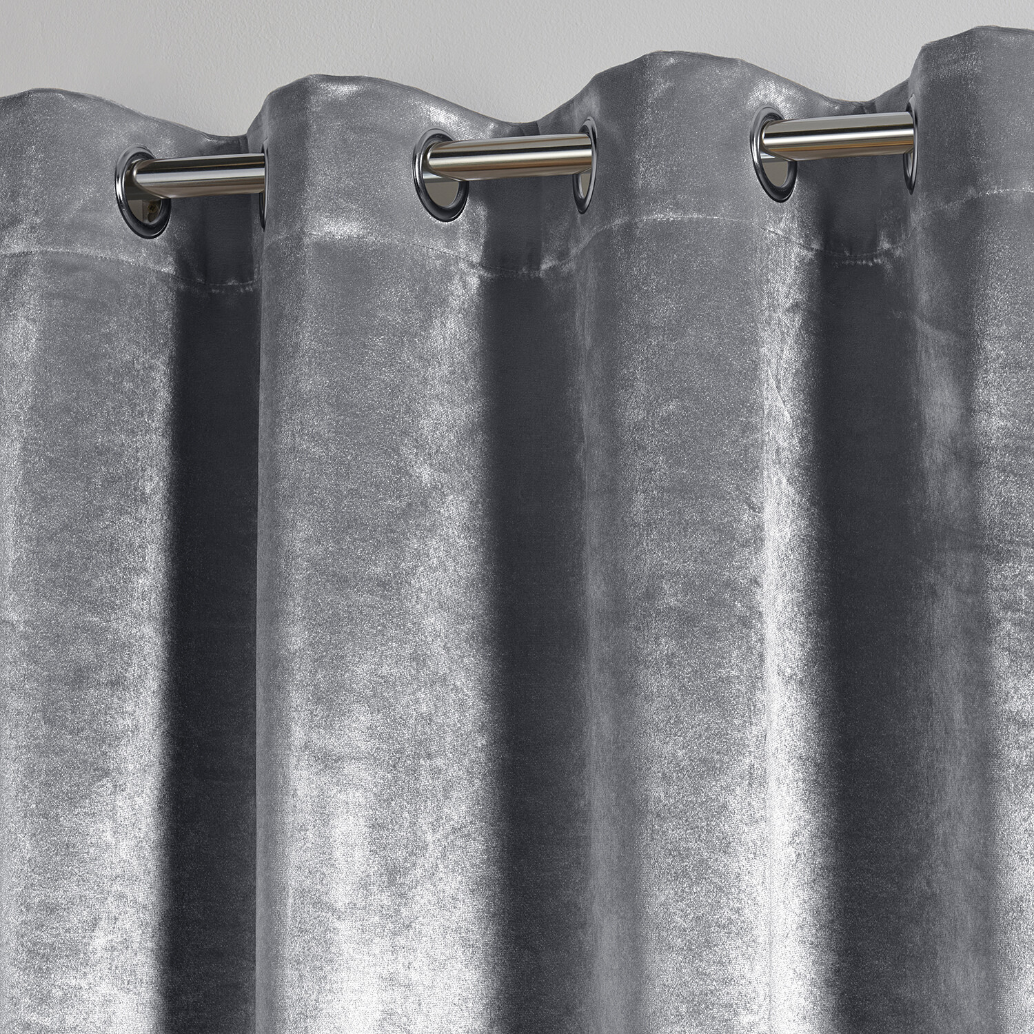 Belvedere Blackout Curtains - Charcoal / 137cm / 168cm Image 2