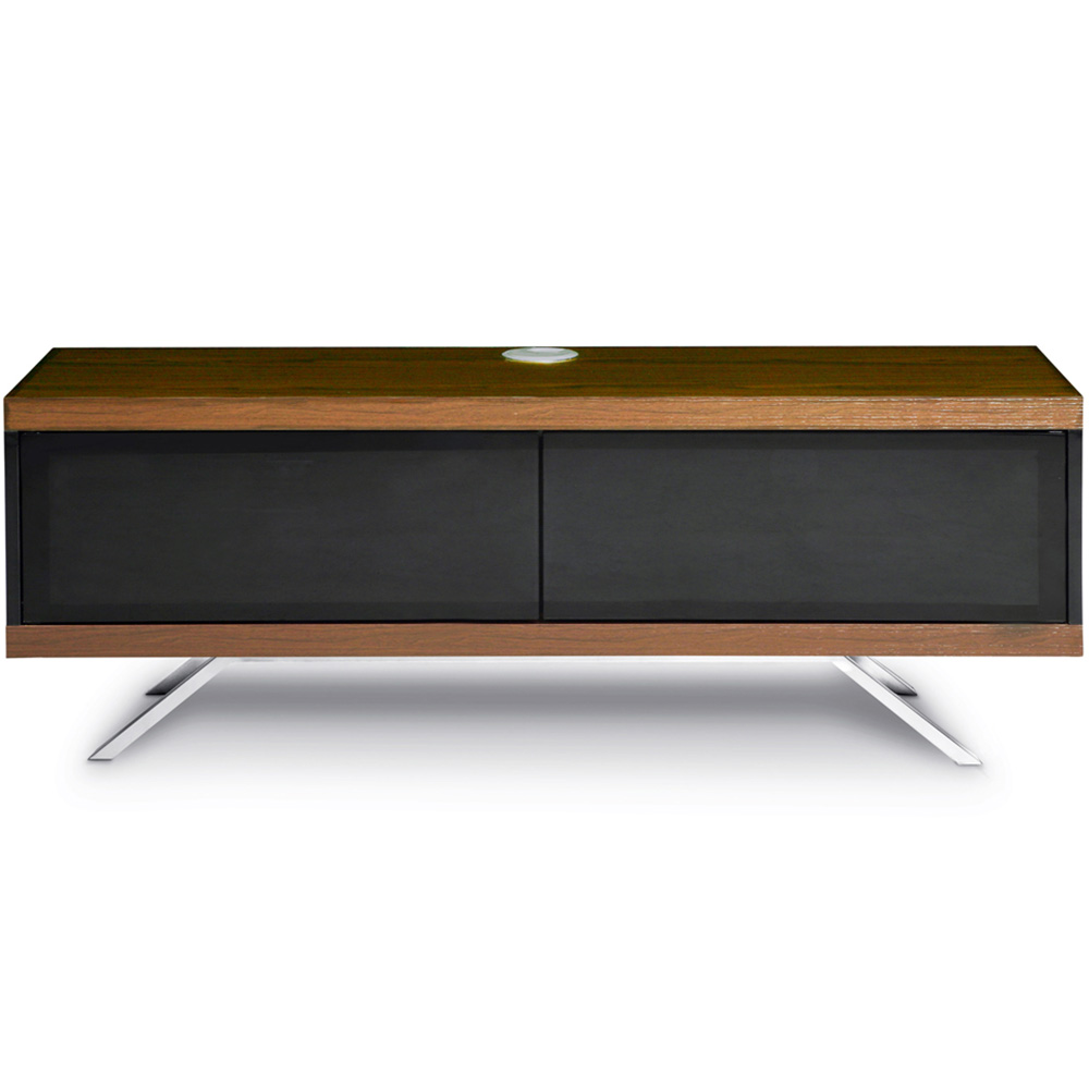 MDA Designs Tucana 1200 Hybrid 2 Drawer Walnut TV Cabinet Image 3