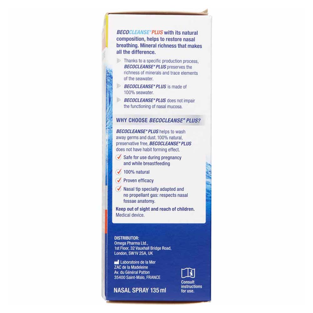 BecoCleanse Plus Nasal Cleanse Spray 135ml Wilko