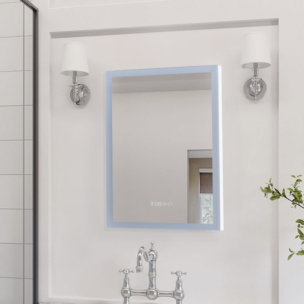 Living and Home White Aluminium 4 Sided LED Vanity Mirror Image 7