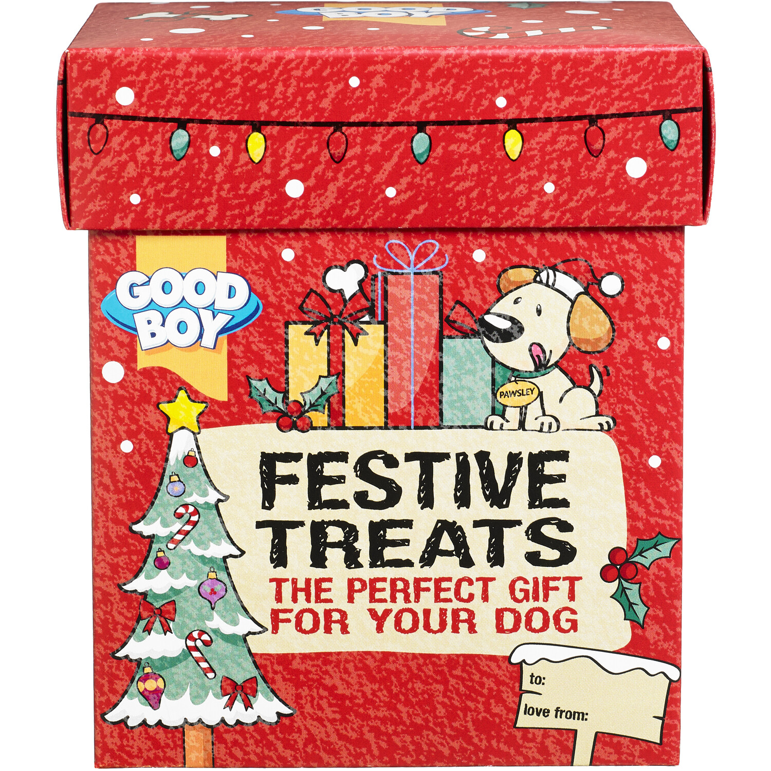 Good Boy Red Festive Treats Giftbox Image