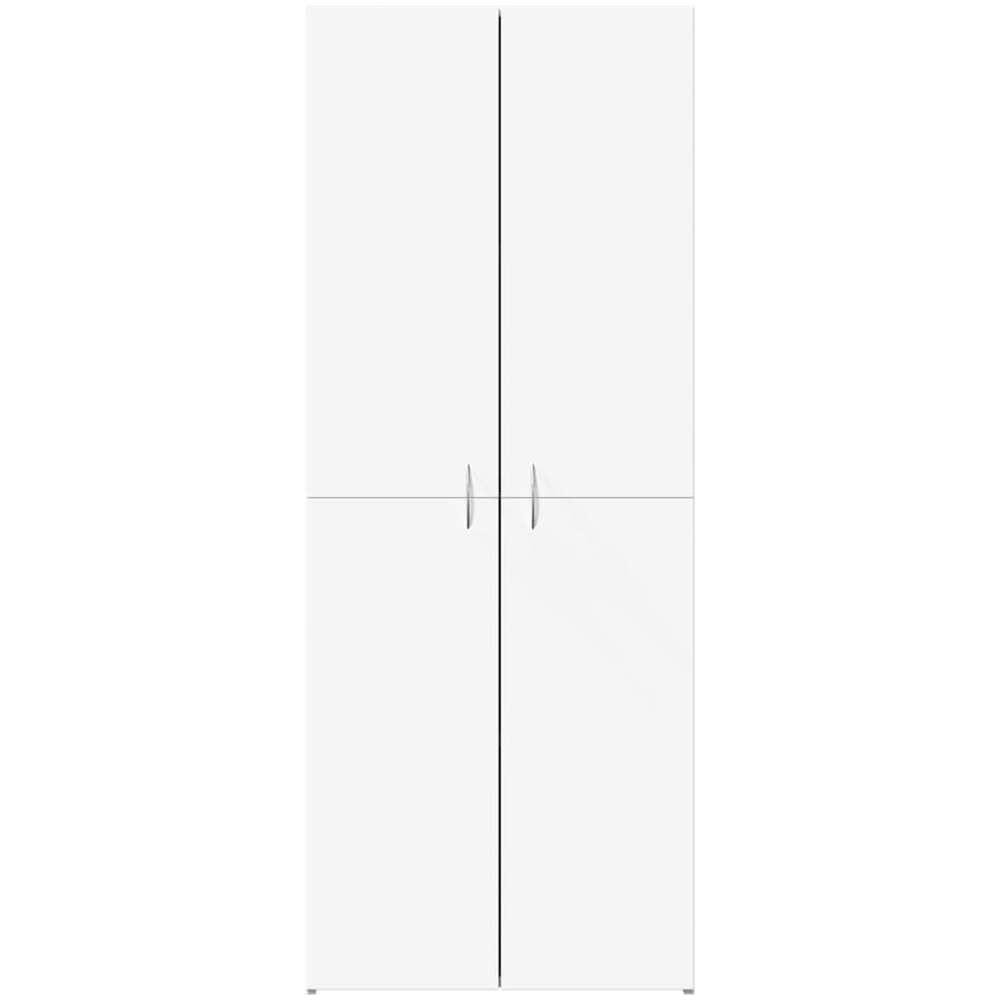vidaXL 4 Door White File Cabinet Image 4