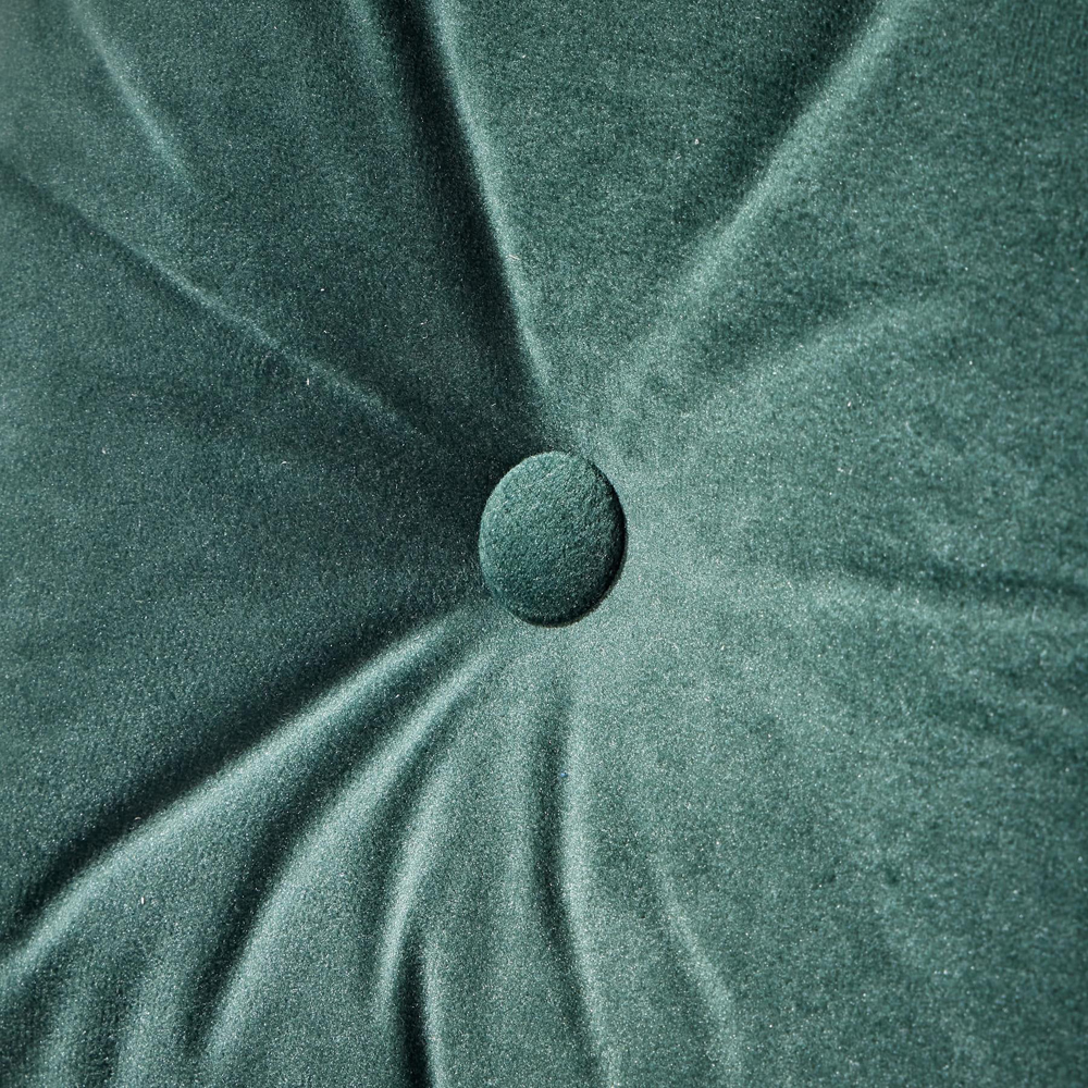 Home Source Morella 2 Seater Green Velvet Folding Sofa Bed with Pillow Image 6