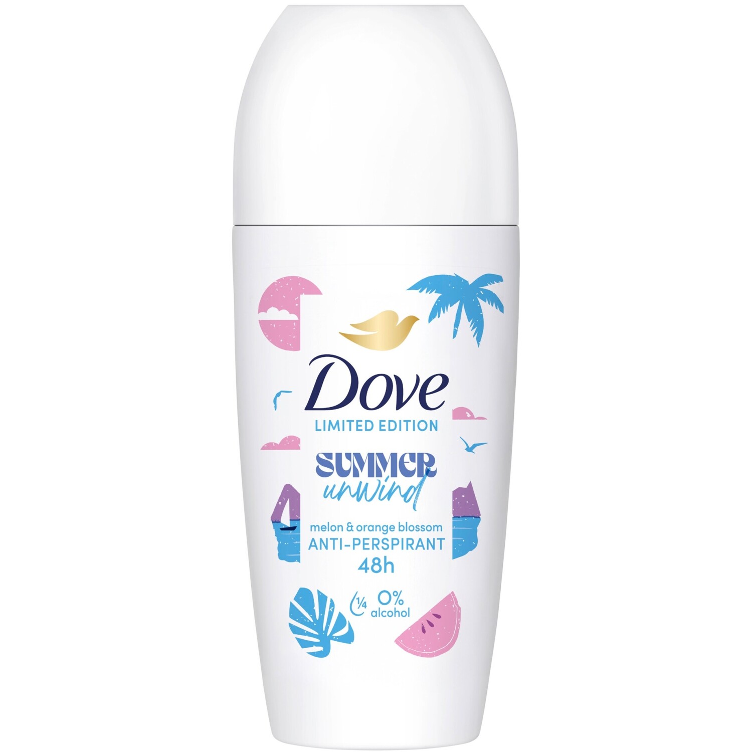 Dove Women Summer Unwind Anti Perspirant Roll On 50ml Image 1