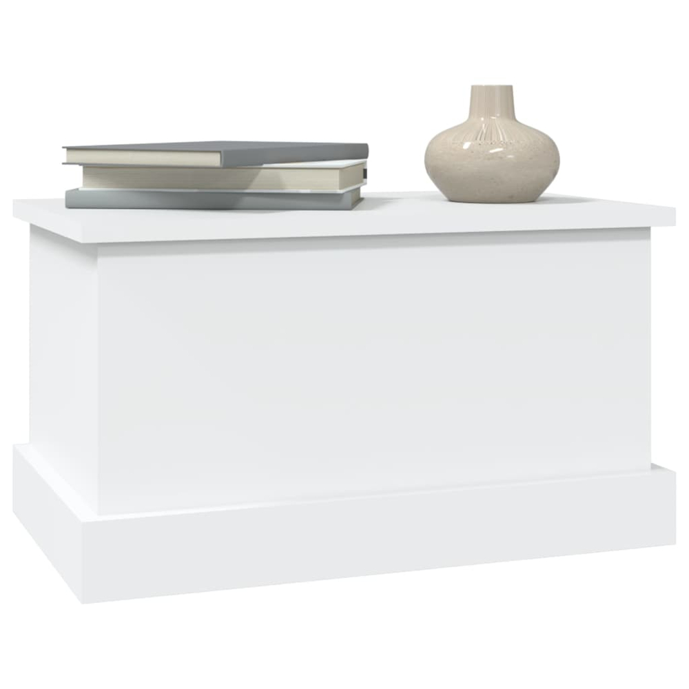 vidaXL White Storage Box with Lift Top Lid Image 4