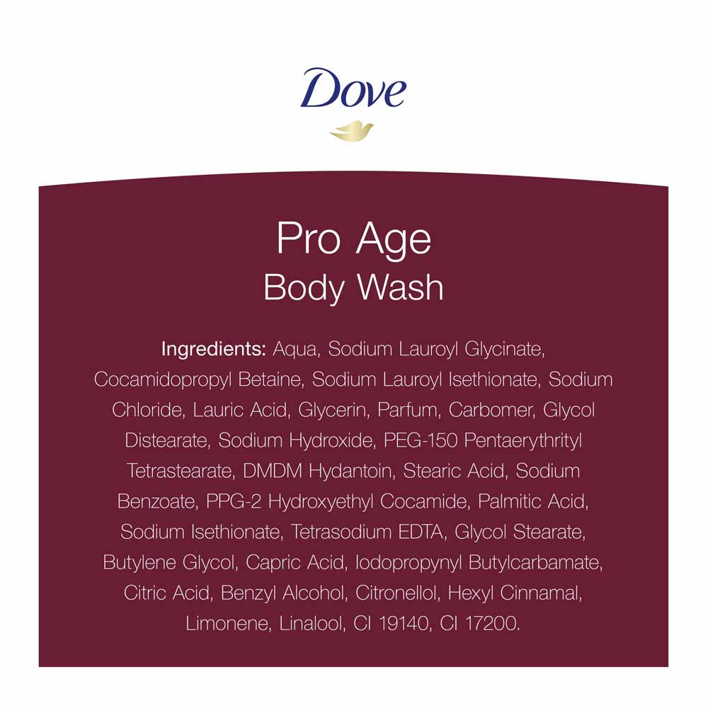 Dove Pro Age Body Wash 450ml Image 4