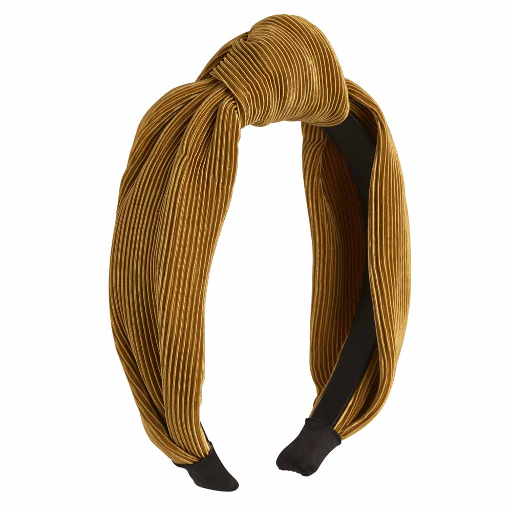 Wilko Mustard Knot Headband Image 2