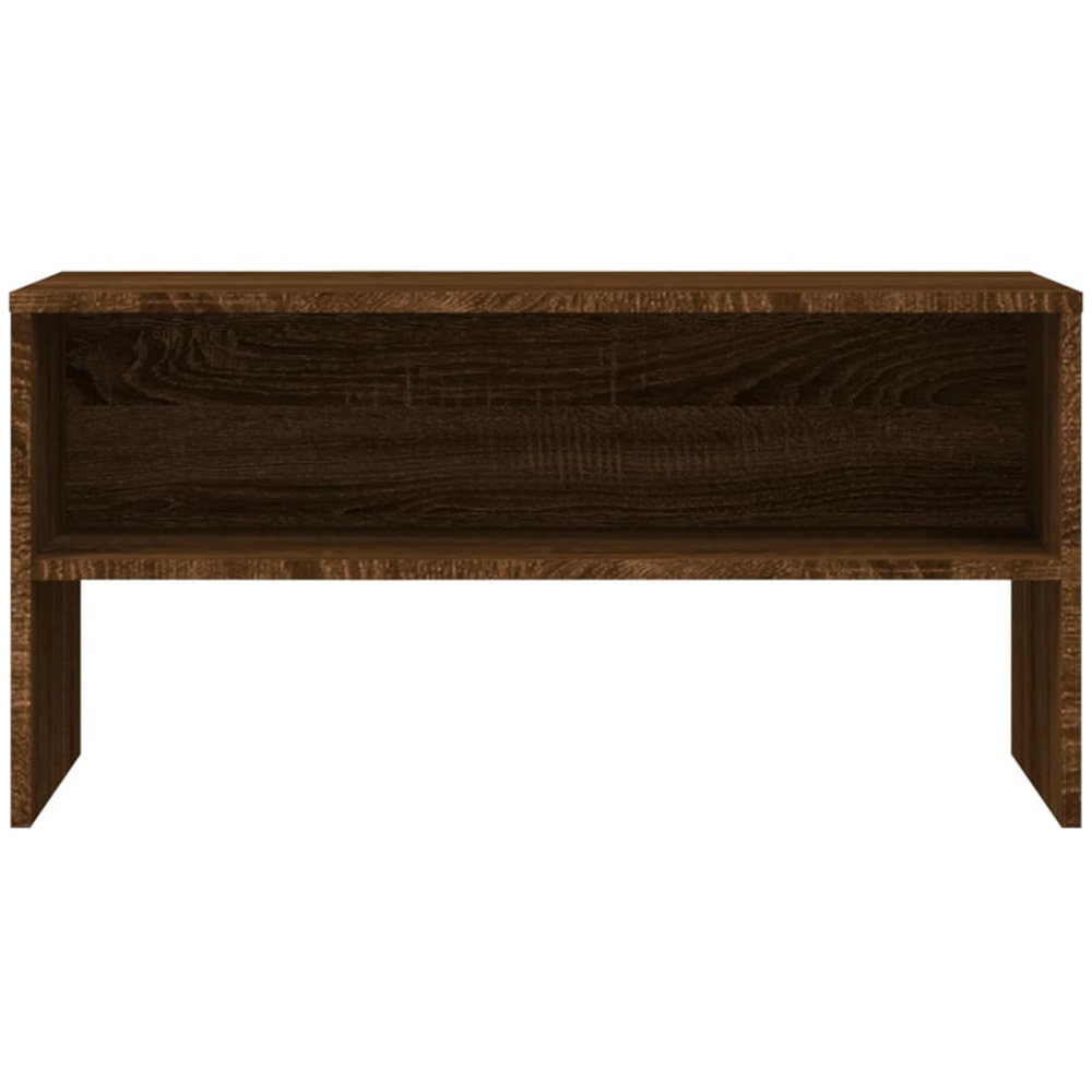 vidaXL Single Shelf Brown Oak TV Cabinet Image 4