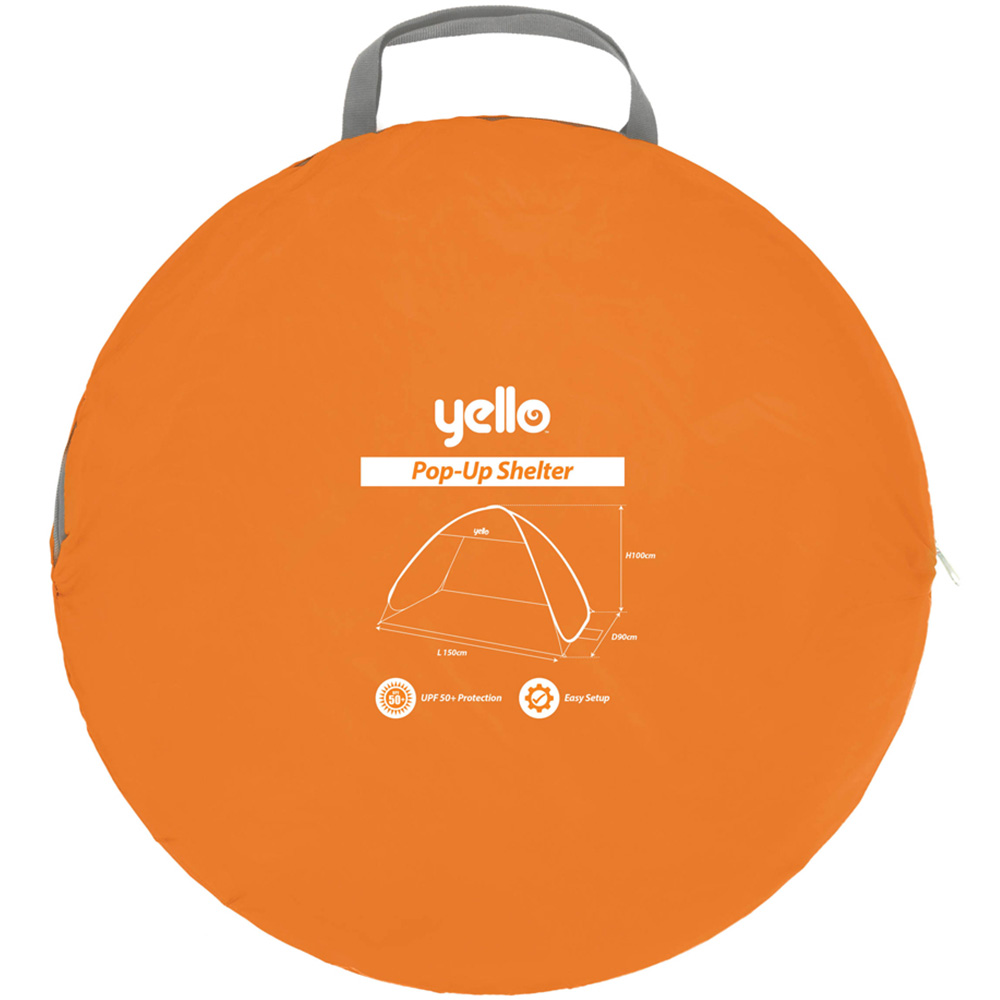 Yello 1.5m x 90cm Orange Pop-Up UV Beach Tent Image 8