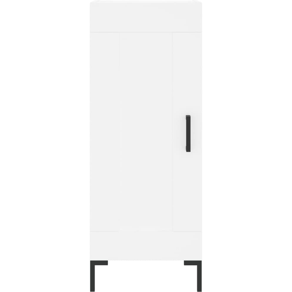 vidaXL Single Door White Sideboard Image 3