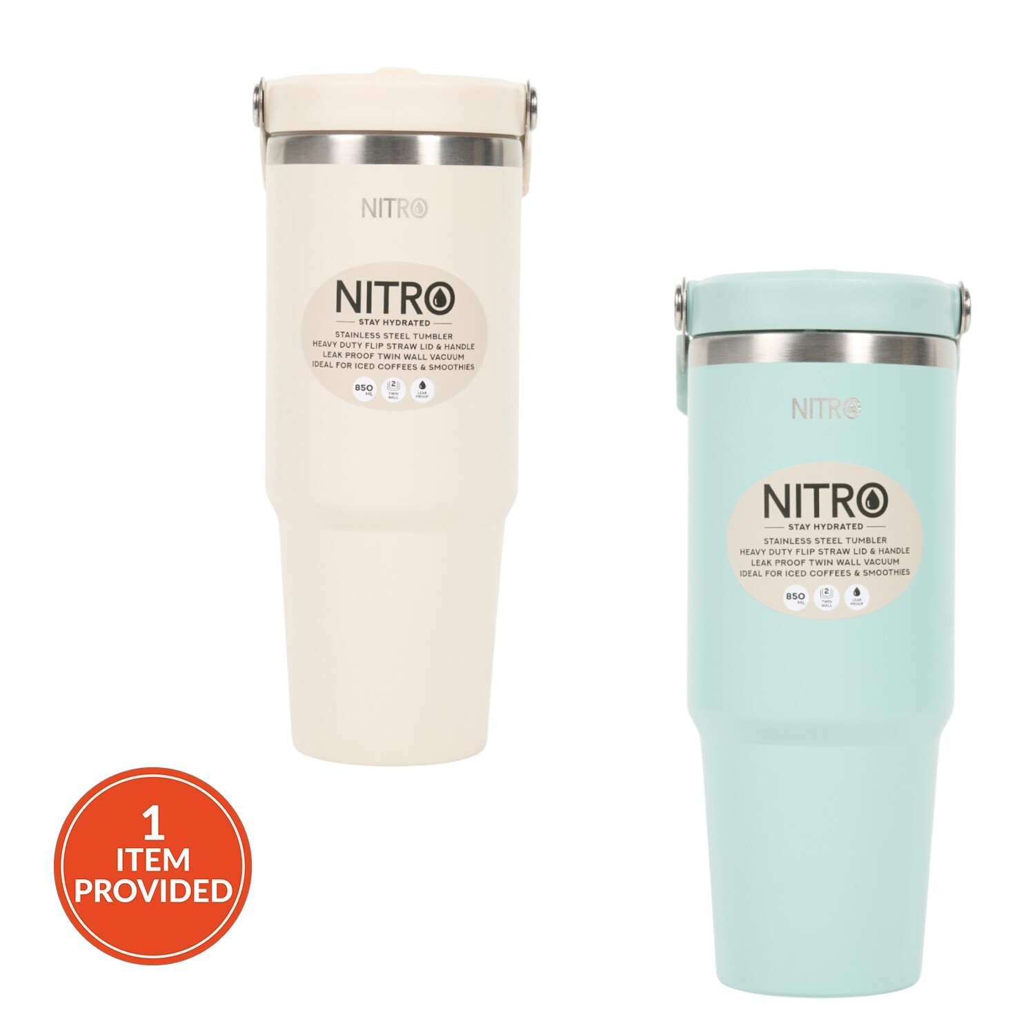 Nitro Pastel Stainless Steel Vacuum Tumbler Image 1