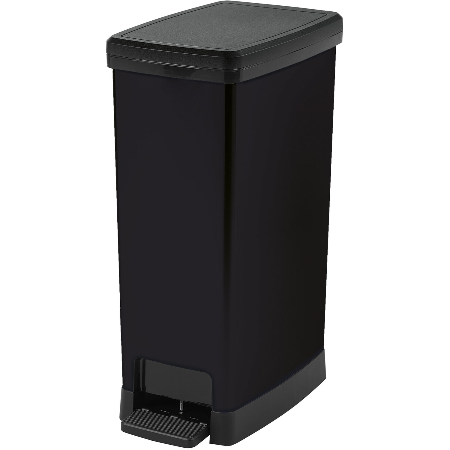 Moda Slim Pedal Bin 40L - Black Image 1