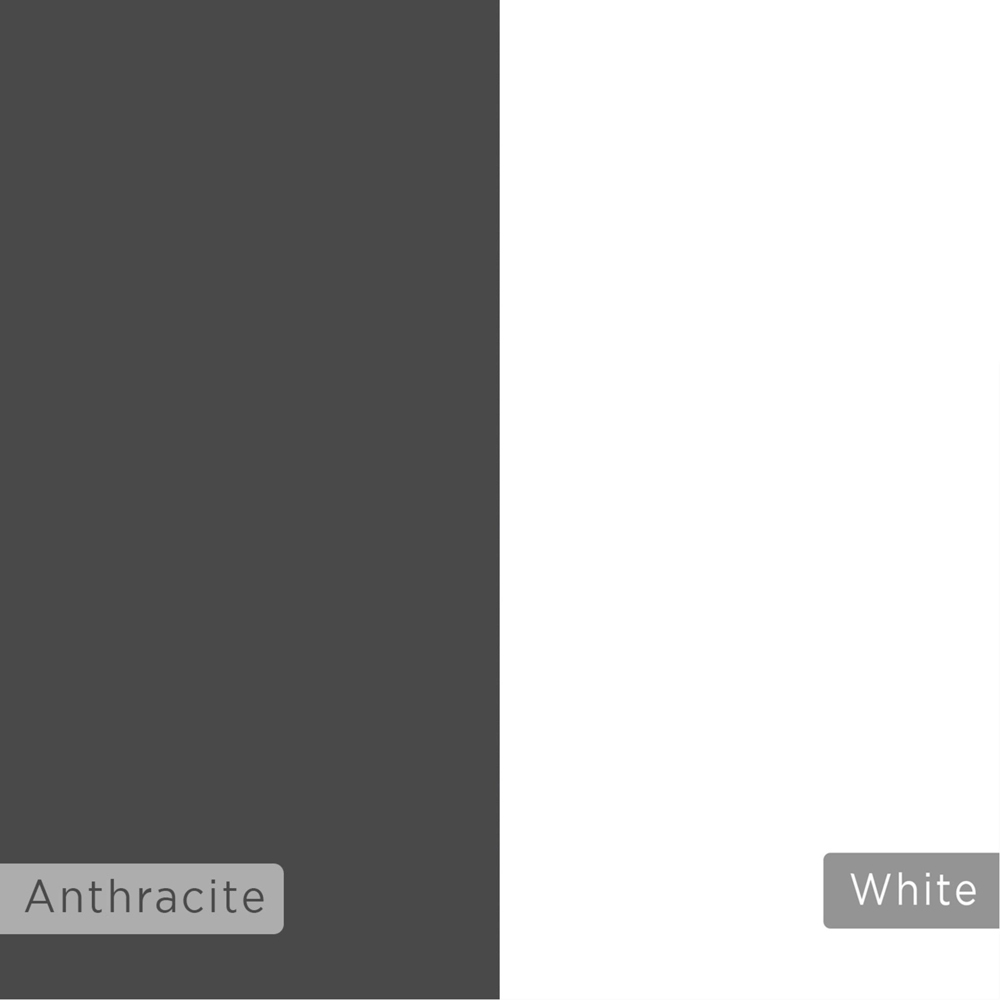 Decortie Ohlady White and Anthracite Nest of Coffee Tables Set of 2 Image 5