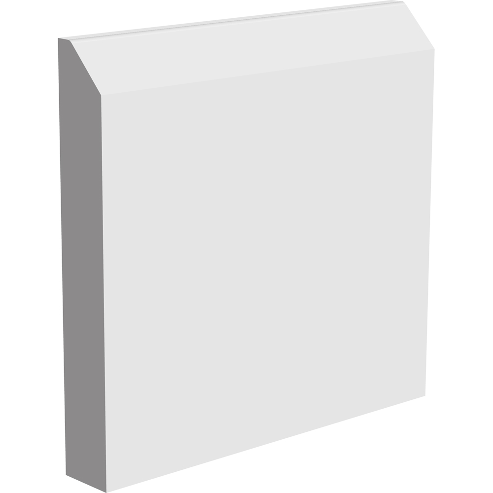 National Skirting White Primed Edge II Skirting Board 18mm 140 x 4200mm Image 1