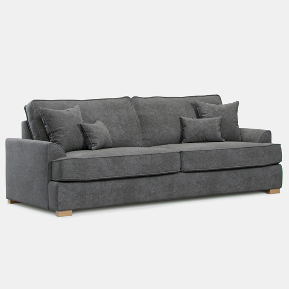 Alba City 4 Seater Steel Fabric Sofa Image 2