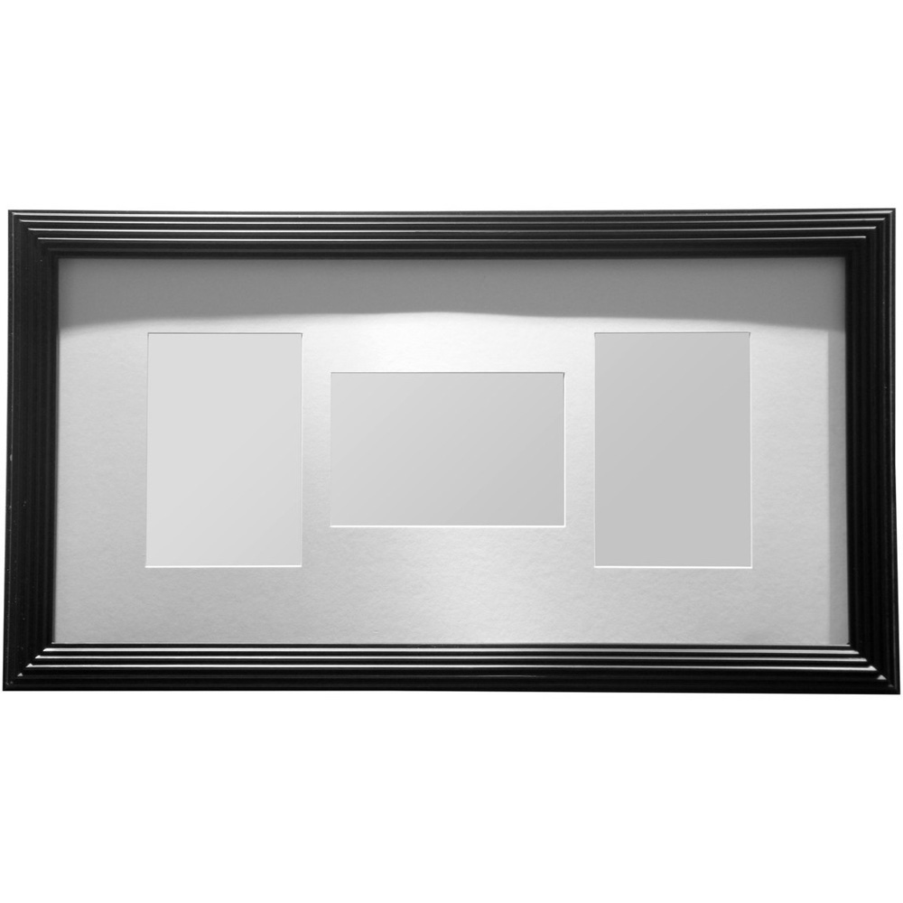 Premier Housewares Black 3 Photo Multi Photo Frame Image 1
