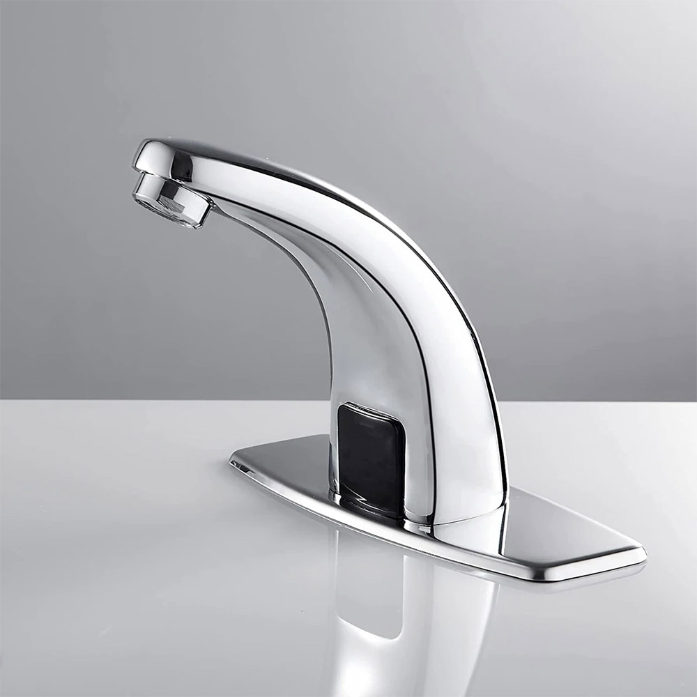 ENER-J Touchless Sensor Electrical Bathroom Tap with Water Mixer Valve Image 4