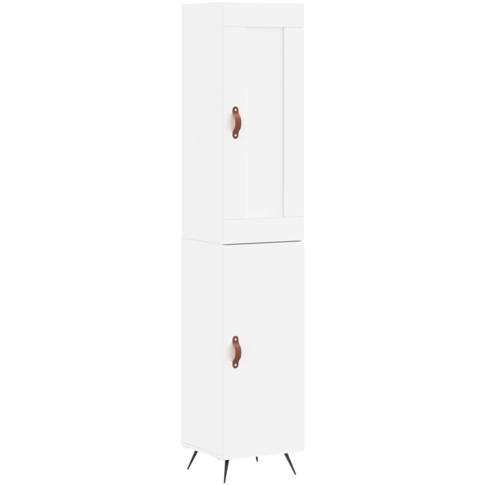 vidaXL 2 Door White Highboard Image 2