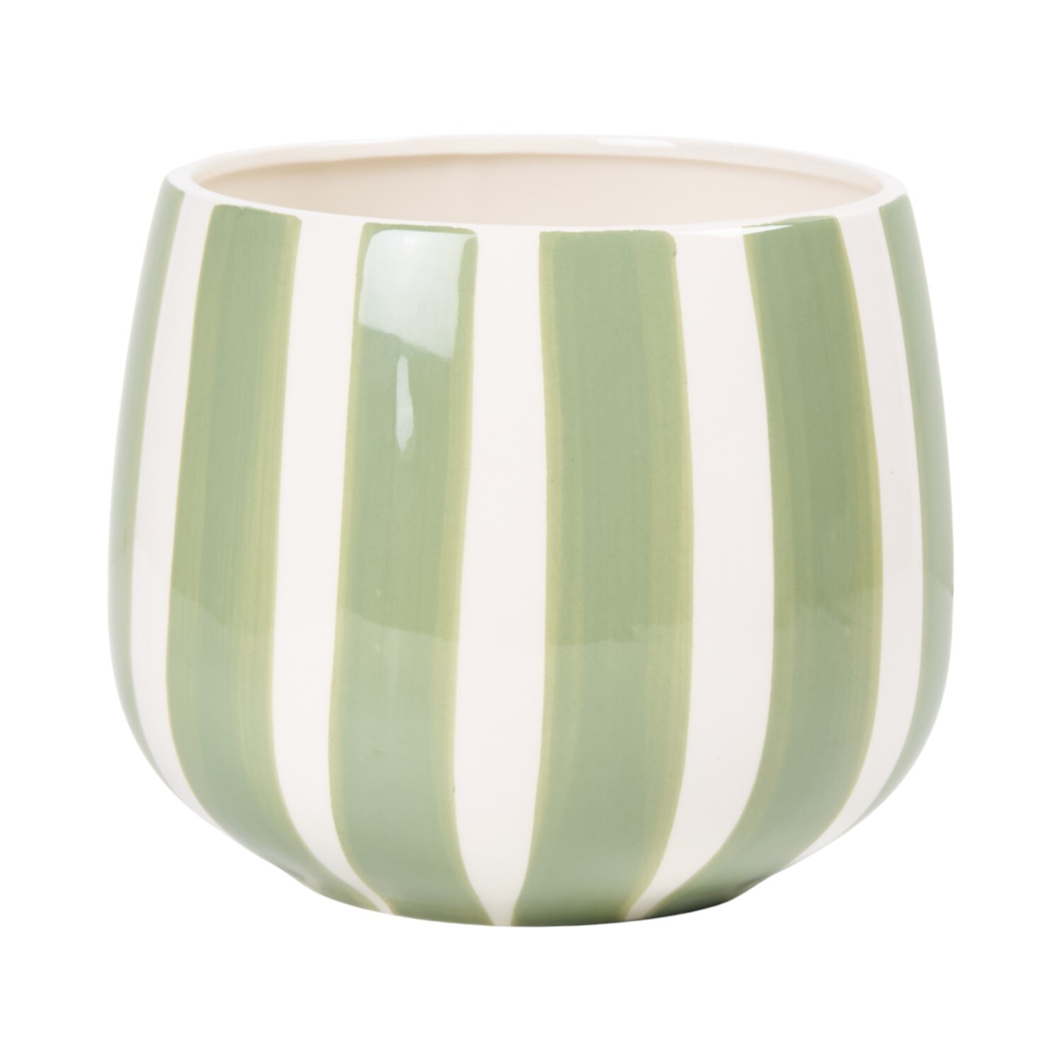 Alma Striped Ceramic Planter Image 7