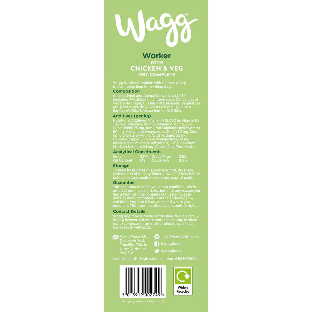 Wagg Active Goodness Chicken 5kg Image 4