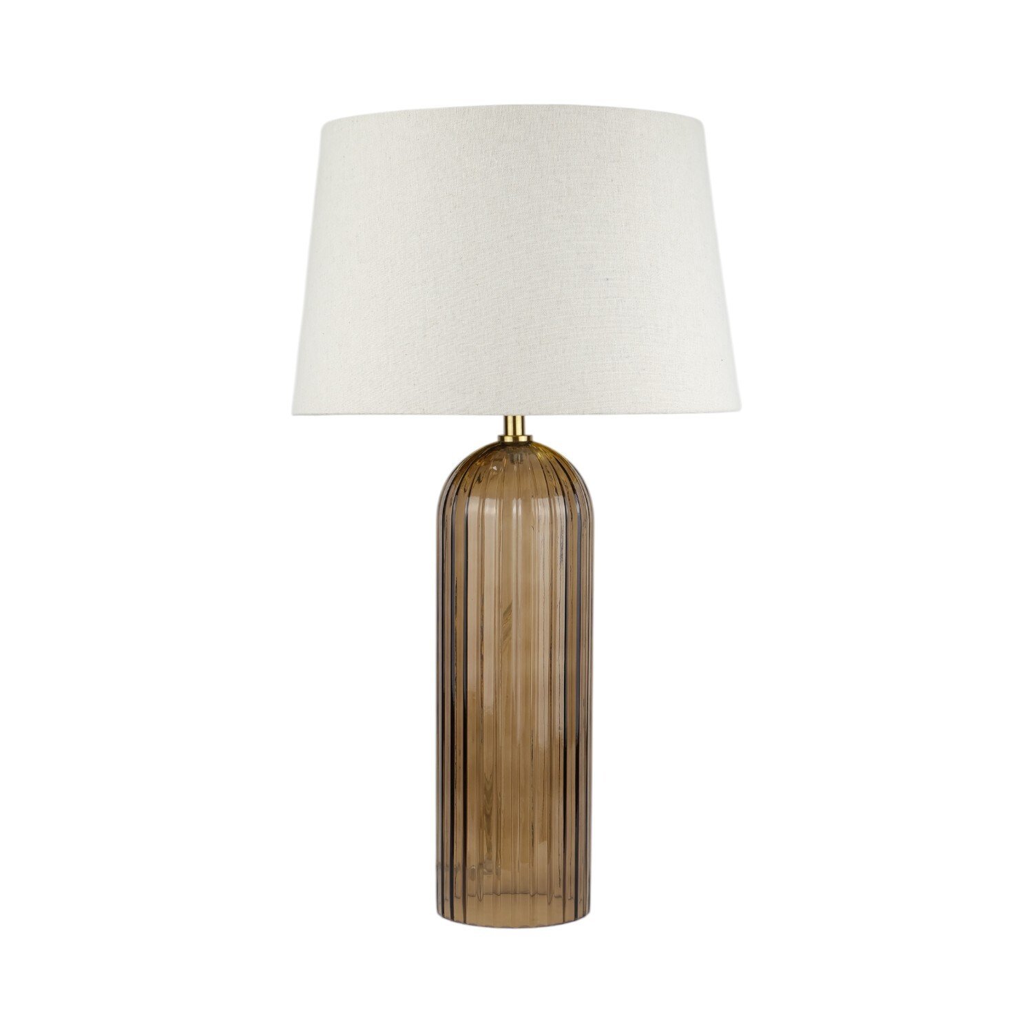 Malani Glass Table Lamp Brown Image 1