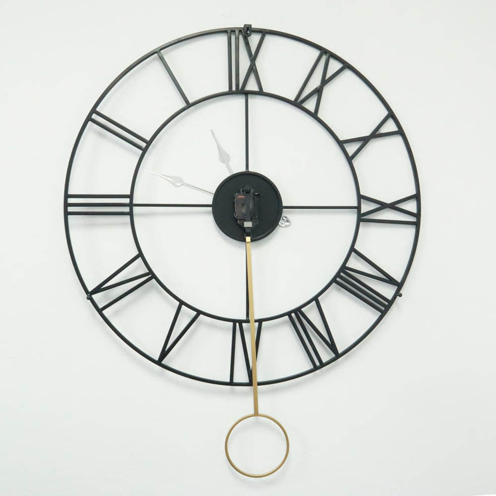 WALPLUS Gold Large Roman Pendulum Wall Clock Image 6