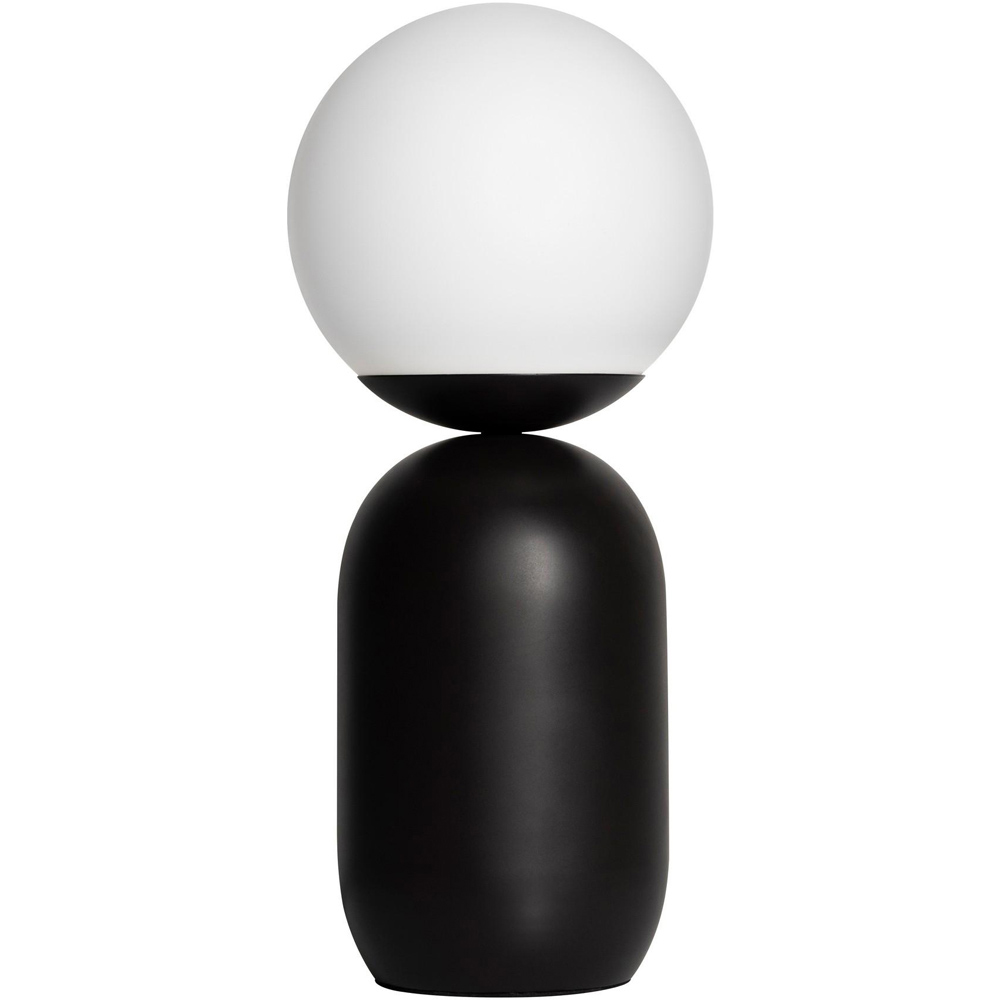 Nordlux Notti Black Mocha Opal Glass Shade Table Lamp Image 1