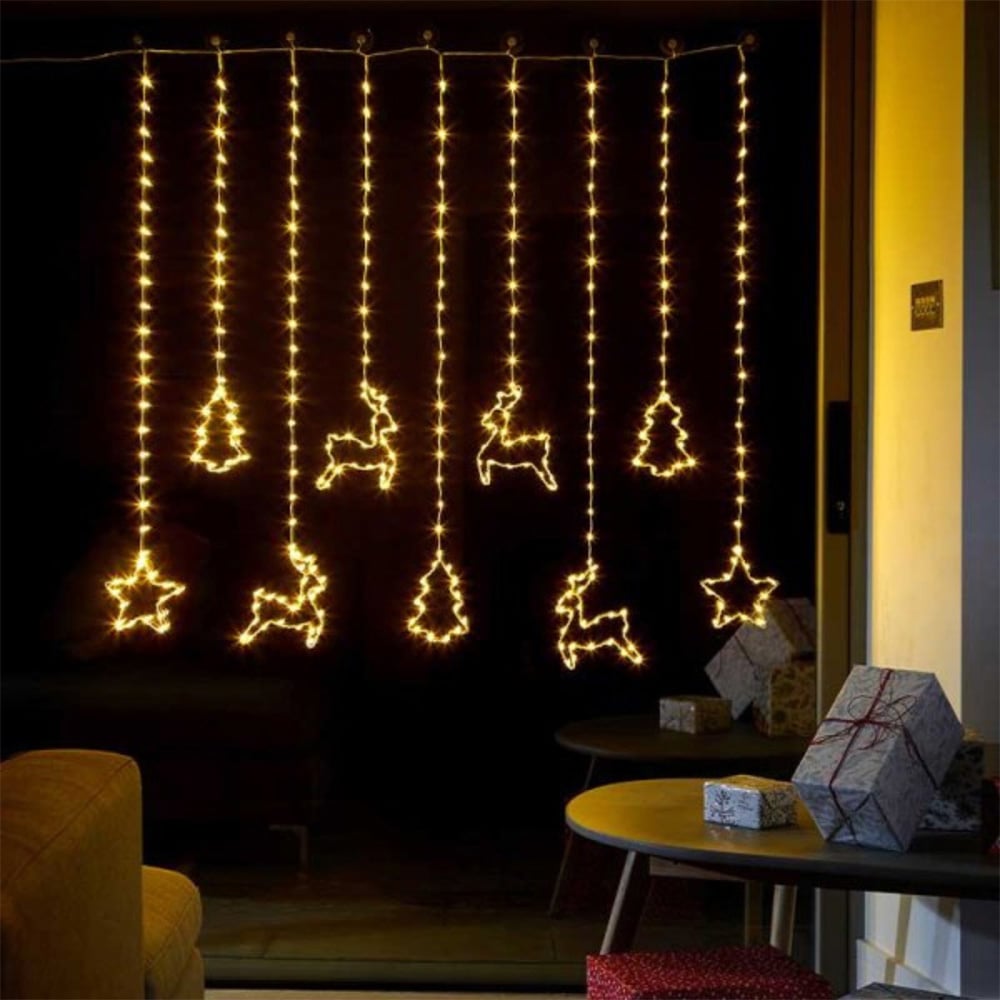 Samuel Alexander 327 Warm White LED Christmas Curtain Light 1.2m Image 5