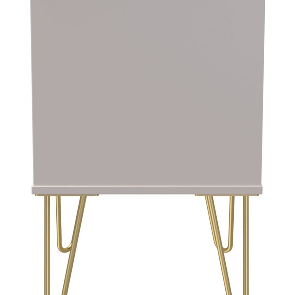 Crowndale Diamond 2 Drawer Matt Kashmir Bedside Table Image 4