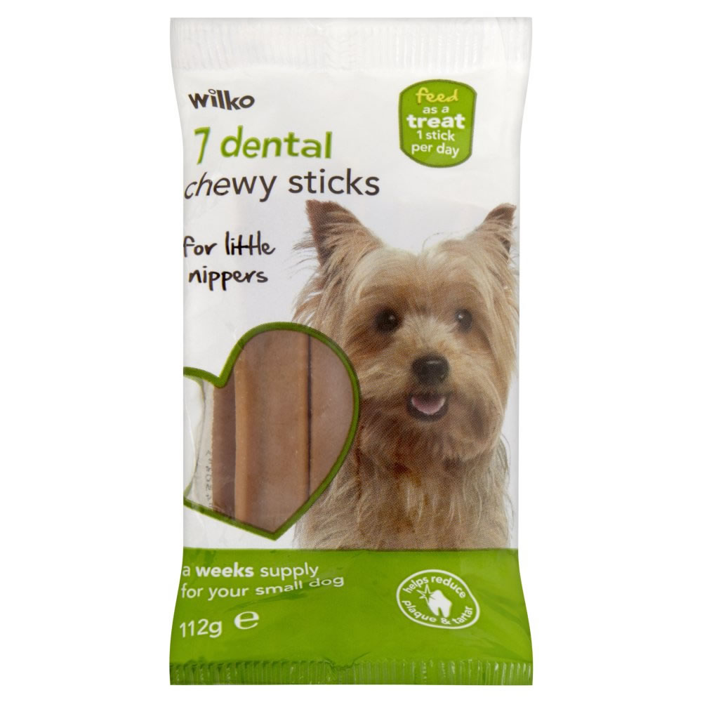 Wilko 7 pack Dental Sticks Dog Treats Image