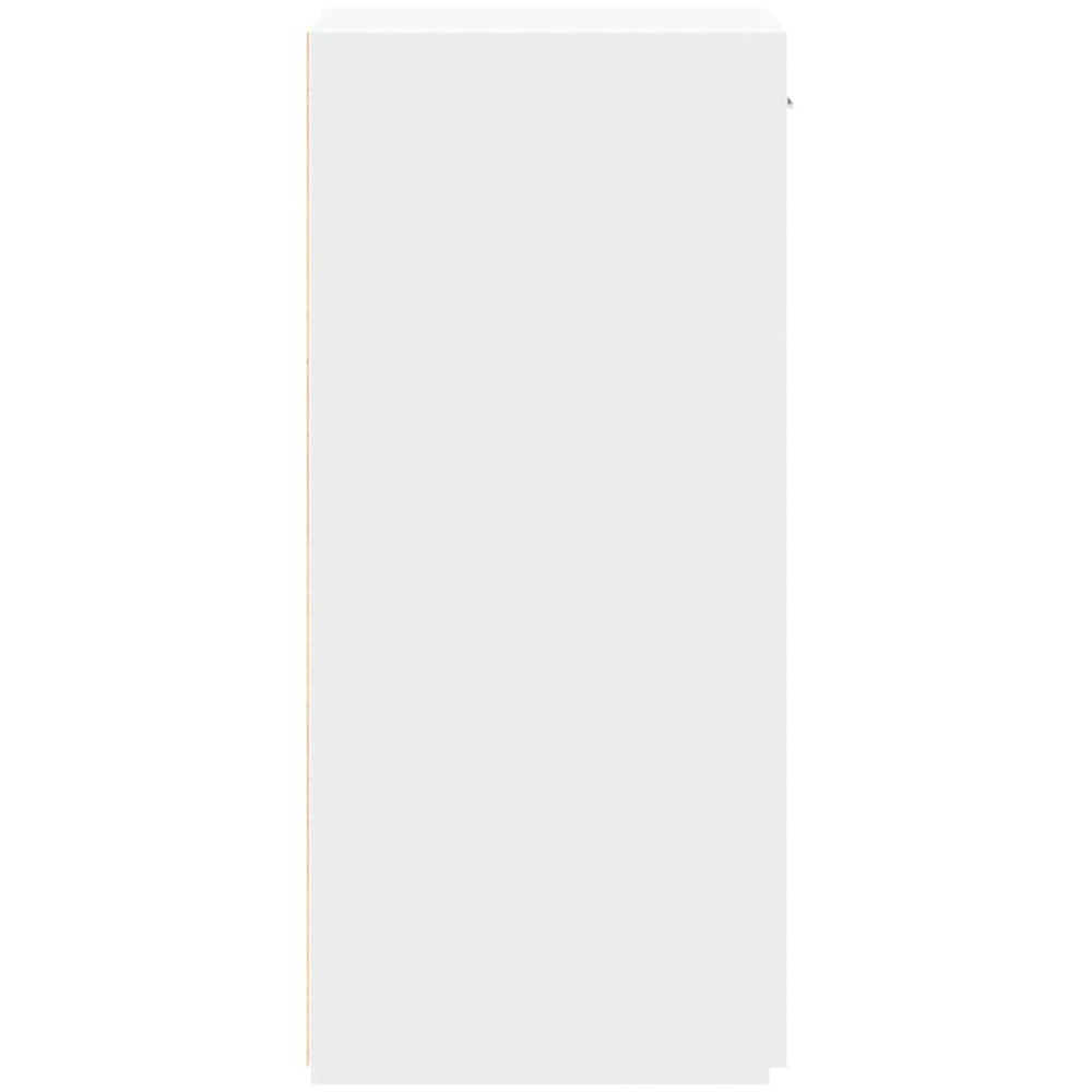 vidaXL Single Door Single Drawer White Sideboard Image 5