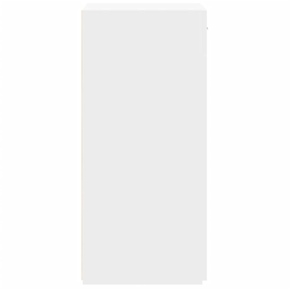 vidaXL Single Door Single Drawer White Sideboard Image 5