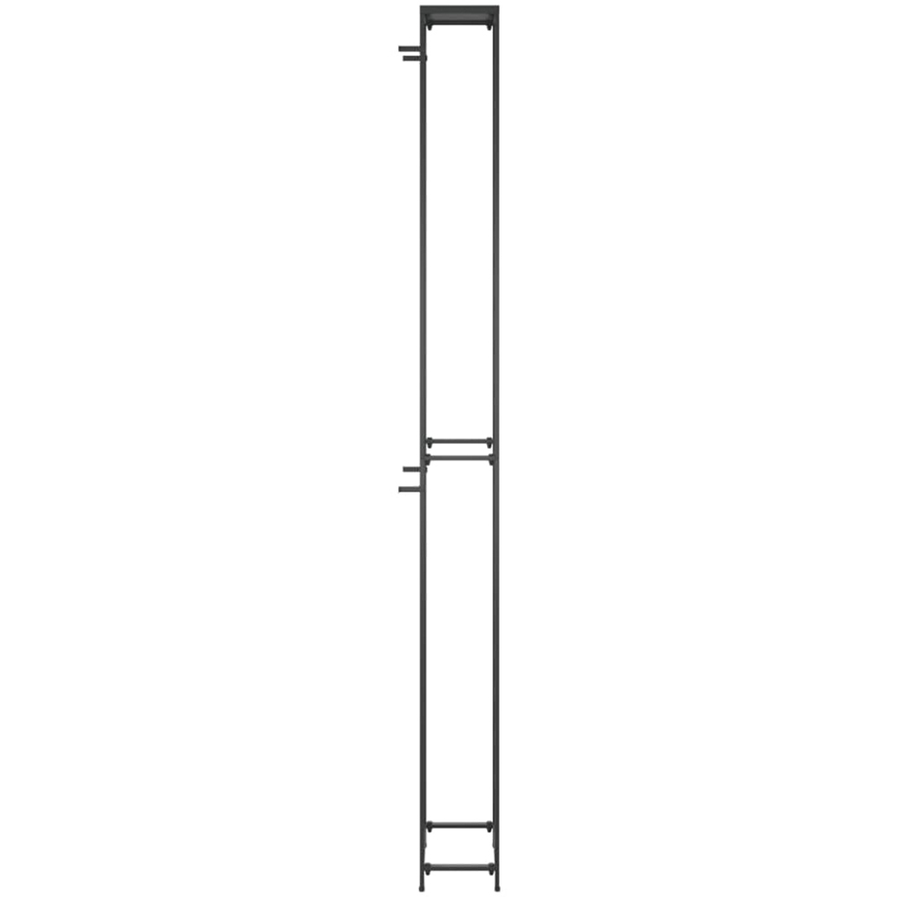 vidaXL 57 Bottle Black Tall Freestanding Wine Rack Image 4