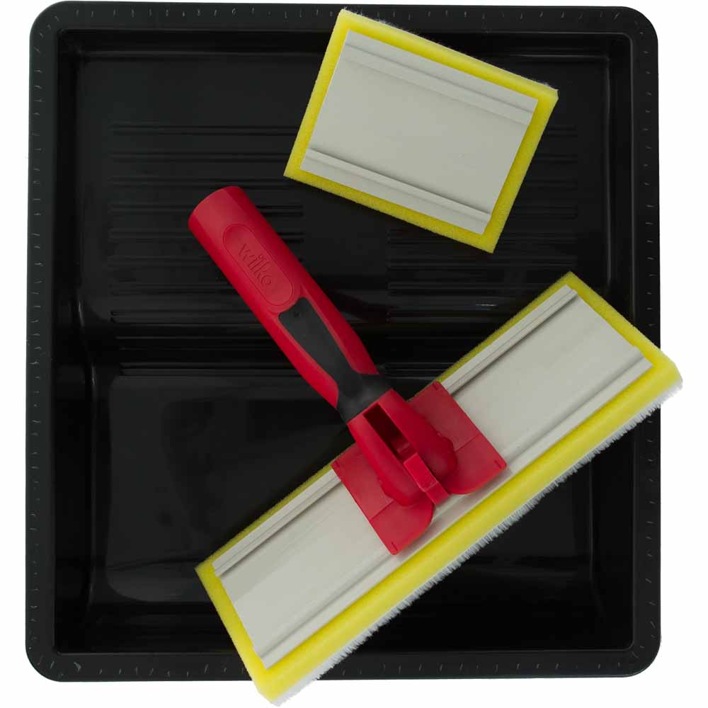 Wilko Paint Pad Set for Accuracy and Less-Mess on Flat Walls and Ceilings 4 Piece Tray Kit Image 7