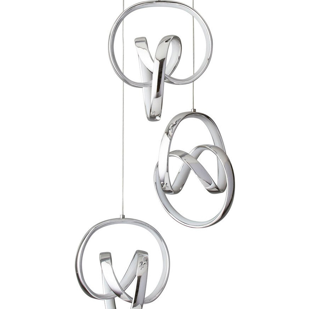 LED Chrome Echo Cluster Droplet Spheres  Ceiling Light Image 5