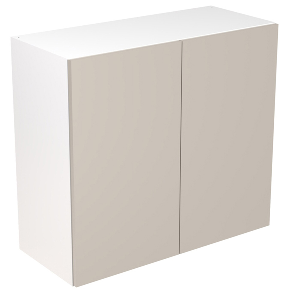Kitchen Kit Slab Standard Light Grey Wall Kitchen Cabinet Flatpack 800mm Image 1